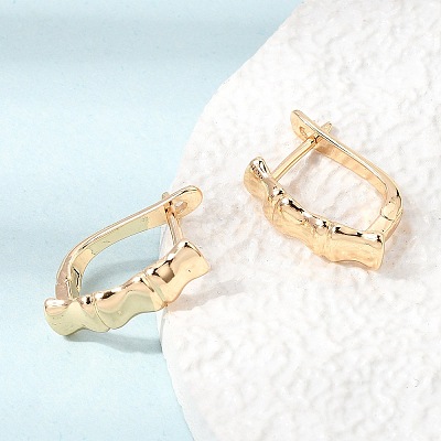Brass Hoop Earrings for Women KK-CBACA55-09G-1