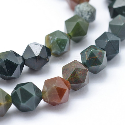 Natural Bloodstone Beads Strands G-F523-16-8mm-1