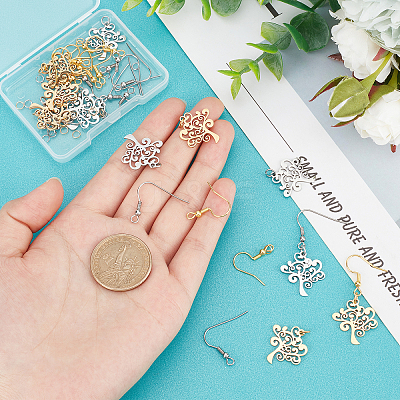 DIY Tree of Life Earring Making Kits DIY-UN0003-30-1