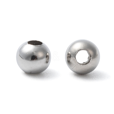 Tarnish Resistant 304 Stainless Steel Hollow Round Seamed Beads X-STAS-R032-5mm-1