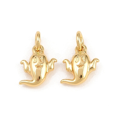 Halloween Brass Charms KK-H292-03G-1