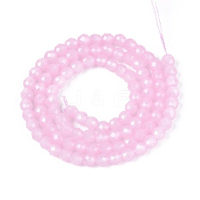 Imitation Jade Glass Beads Strands GLAA-T028-4mm-11E-1