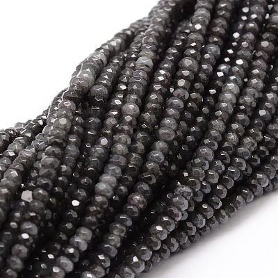 Dyed Natural Malaysia Jade Rondelle Beads Strands X-G-E316-2x4mm-09-1