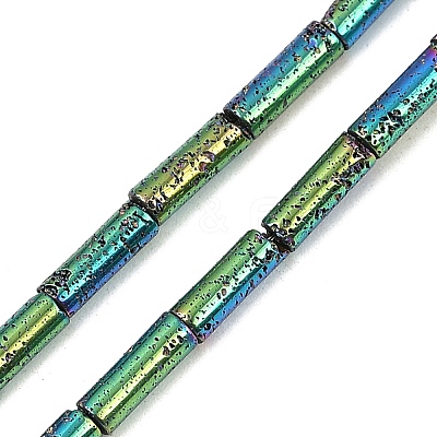 Electroplated Natural Lava Rock Beads Strands G-K388-03A-09-1
