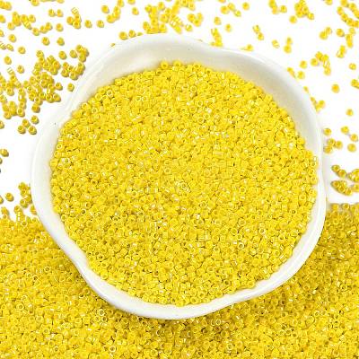Opaque Colours Luster Glass Seed Beads SEED-H003-12C-1