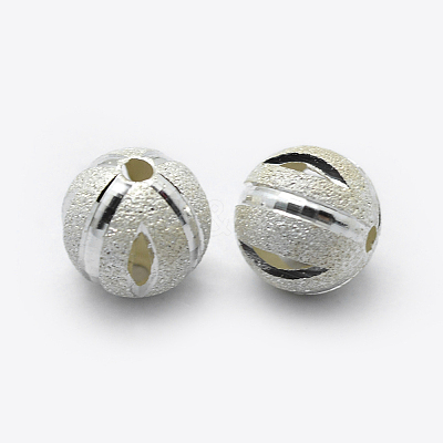 925 Sterling Silver Spacer Beads STER-K171-46S-8mm-1