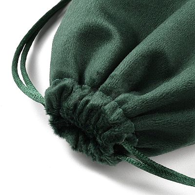 Velvet Jewelry Drawstring Storage Pouches ABAG-P013-02D-05-1