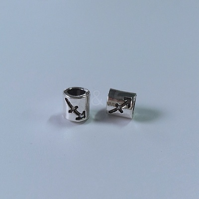 Tibetan Style Alloy European Beads FIND-WH0111-50G-1