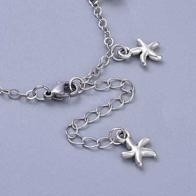 Brass Cable Chain Anklets AJEW-AN00261-1
