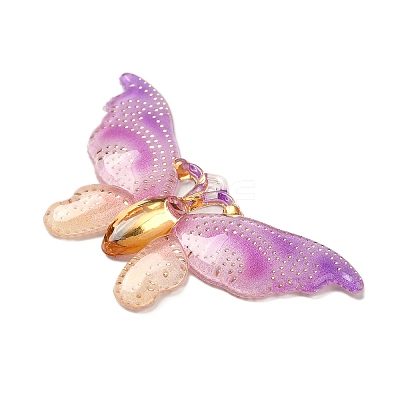 Gradient Color Resin Pendants RESI-Q012-03G-1