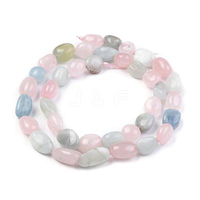 Natural Morganite Beads Strands X-G-O186-B-03-1