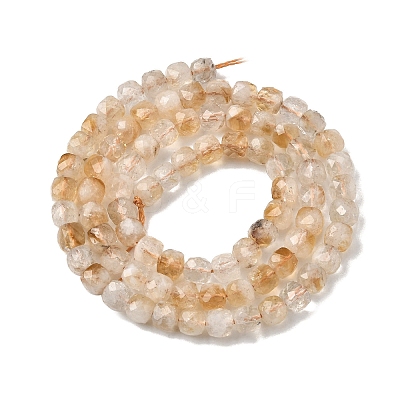 Natural Citrine(Heated) Beads Strands G-A267-A01-01-1