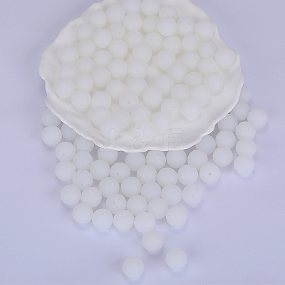 Round Silicone Focal Beads SI-JX0046A-31-1