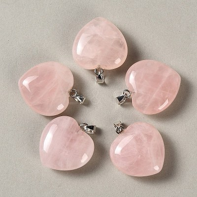 Natural Rose Quartz Pendants GG-CBAA0EE-04P-18-1