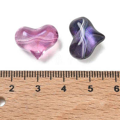 Baking Paint Transparent Glass Beads GL-CBAB158-02-1