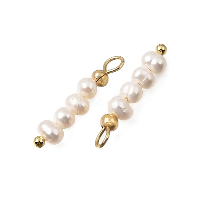 Natural Freshwater Pearl Beaded Pendants PA-CBAF2FA-05G-1
