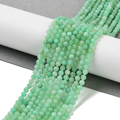 Natural Chrysoprase Beads Strands G-B088-C19-03-1
