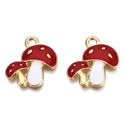 Alloy Enamel Pendants X-ENAM-T009-46E-RS-1