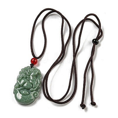 Natural Jadeite Pendant Necklaces G-H306-05-07-1
