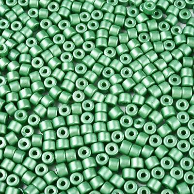 Baking Paint Pearlized Glass Seed Beads SEED-T008-03R-1