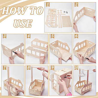 Car Shaped Wooden Baby Shower Closet Crates ODIS-UN0001-20-1
