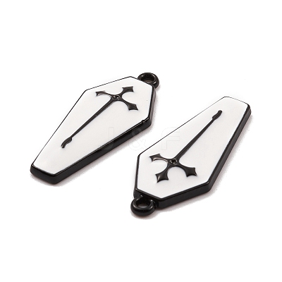 Spray Painted Alloy Pendants PALLOY-K003-12A-1