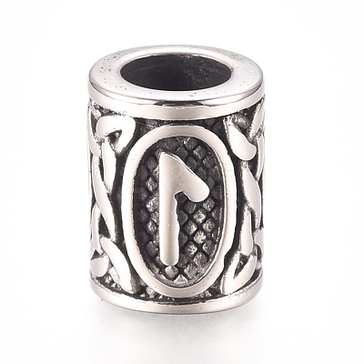 304 Stainless Steel European Beads OPDL-G010-07AS-11B-1