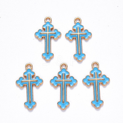 Alloy Enamel Pendants ENAM-S121-059B-1