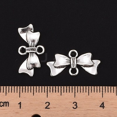 Bowknot Alloy Links connectors X-EA11930Y-1