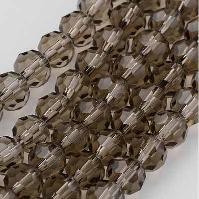 Transparent Glass Bead Strands GLAA-G013-8mm-63-1