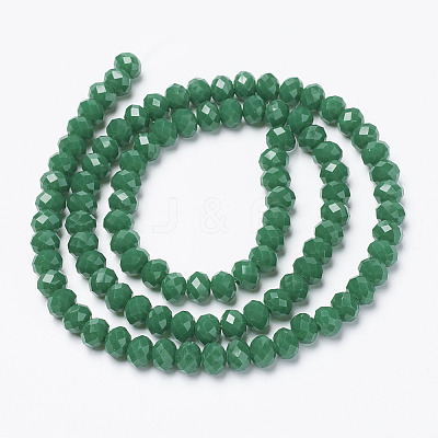 Opaque Solid Color Glass Beads Strands EGLA-A034-P2mm-D09-1
