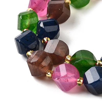 Natural Quartz Dyed Beads Strands G-U023-A02-11-1