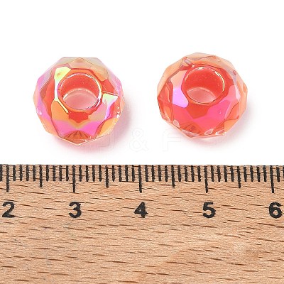 Electroplate Transpant Resin European Beads RE-CBAFF00-02B-1