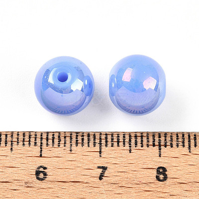 Electroplate Pearlized Glass Pearl Beads EGLA-T021-14C-05-1