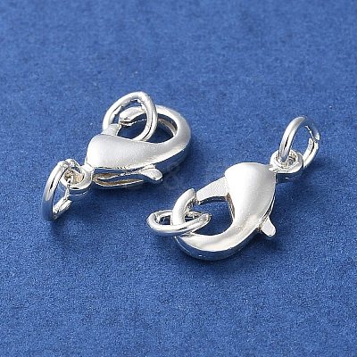Rack Plating Brass Lobster Claw Clasps LS-KK-F090-26S-01-1