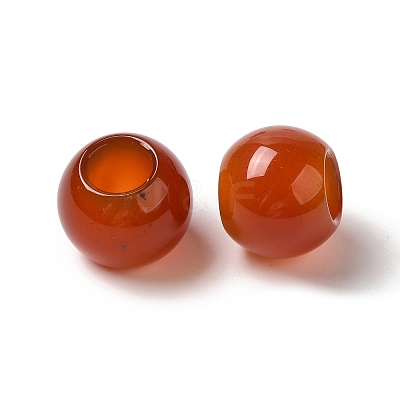 Natural Red Agate European Beads G-N342-03N-1
