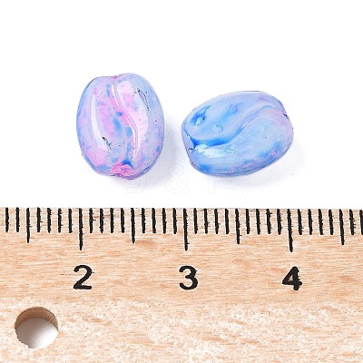 Picasso Baking Paint Glass Seed Beads GLAA-V001-08C-1