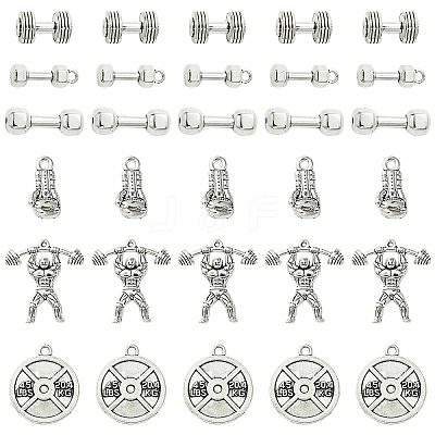 DIY Sport Theme Tibetan Style Alloy Making Finding Kit DIY-YW0008-72-1