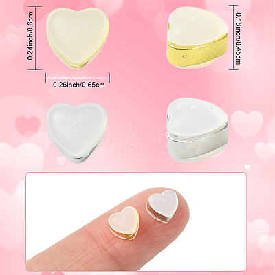20Pcs Silicone Ear Nuts SIL-YW0002-06G-1