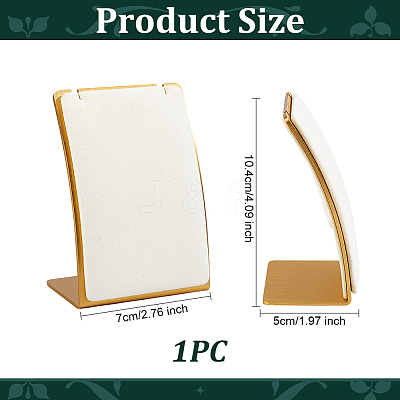 Stainless Steel Cambered Back Single Necklace Display Stands ODIS-WH0099-220C-1