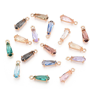Faceted Glass Pendants GLAA-T010-004-1