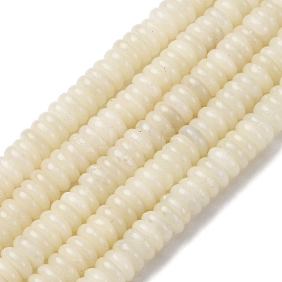 Natural White African Opal Beads Strands G-L624-H12-6x2mm-1