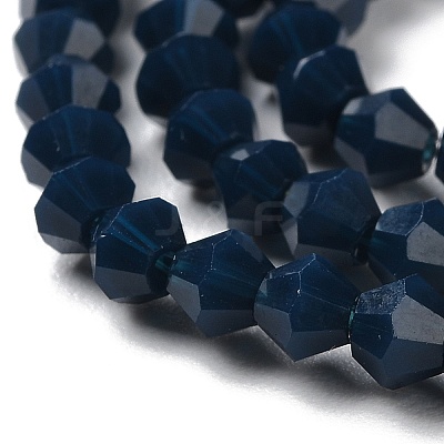 Opaque Solid Color Imitation Jade Glass Beads Strands GLAA-F029-P4mm-09-1