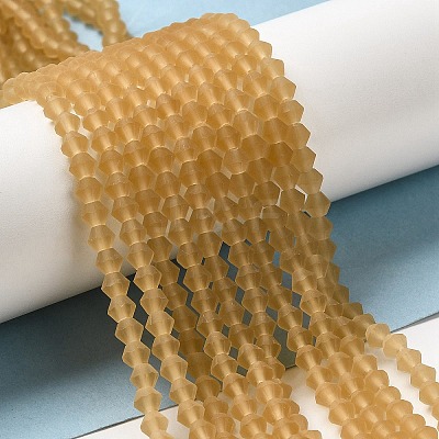 Imitate Austrian Crystal Frosted Glass Beads Strands EGLA-A039-T4mm-MD18-1