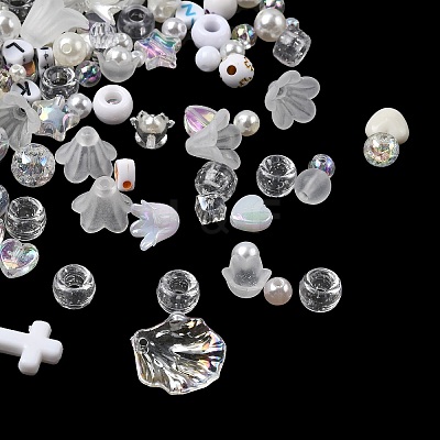 Opaque & Transparent Acrylic Beads SACR-XCP0001-06A-1