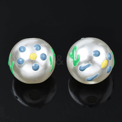 ABS Plastic Imitation Pearl Beads KY-N015-96-1