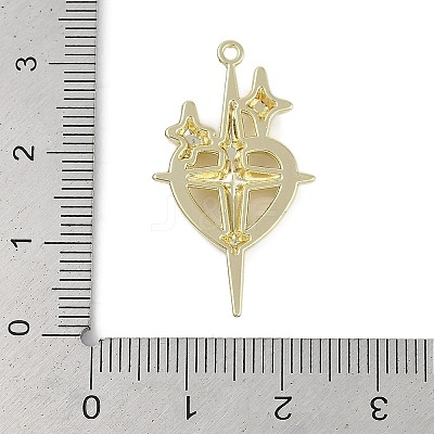 Golden Alloy Pendants PALLOY-U003-09G-06-1
