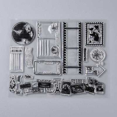 Plastic Stamps X-DIY-M010-A01-1