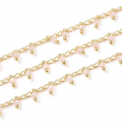 Handmade Glass Beaded Chains CHC-K008-B06-1