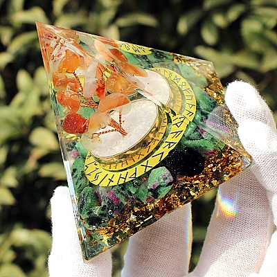 Orgonite Pyramid Resin Energy Generators PW-WG24475-01-1